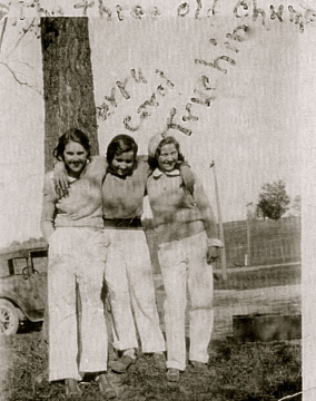 Adeline , Carol Heinz,Gertrude Catob-chums